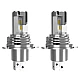 Set 2 Lampi LED M3 H4 cu doua faze putere 55W temperatura 6500K lumina alba Set 2 Lampi LED M3 H4 cu doua faze putere 55W temperatura 6500K lumina alba