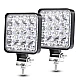 Set 2 Proiector PATRAT 16 led 12v-24v  48w  lumina alba 6000k Slim Set 2 Proiector PATRAT 16 led 12v-24v  48w  lumina alba 6000k Slim