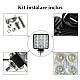 Set 2 Proiector PATRAT 16 led 12v-24v 48w lumina alba 6000k Slim Set 2 Proiector PATRAT 16 led 12v-24v 48w lumina alba 6000k Slim