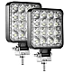 Set 2 Proiector PATRAT 16 led 12v-24v 48w lumina alba 6000k Slim Set 2 Proiector PATRAT 16 led 12v-24v 48w lumina alba 6000k Slim