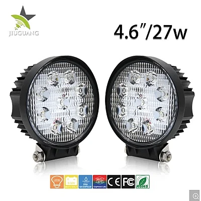 Set 2 Proiector ROTUND 14 LED 12v-24v 42w lumina alba 6000k SLIM Set 2 Proiector ROTUND 14 LED 12v-24v 42w lumina alba 6000k SLIM