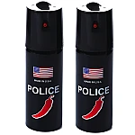 Set 2 Spray POLICE paralizant de buzunar cu Chilli 