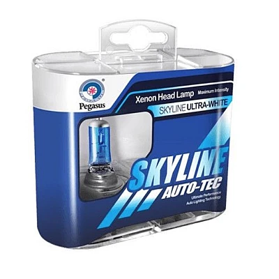 Set 2 becuri Pegasus H4 cu doua faze Skyline Xenon Look auto-tec halogen Set 2 becuri Pegasus H4 cu doua faze Skyline Xenon Look auto-tec halogen