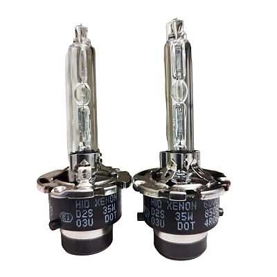 Set 2 becuri Xenon D2S White auto pentru far suport metalic 35W 6000K Set 2 becuri Xenon D2S White auto pentru far suport metalic 35W 6000K