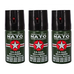 Set 3 Spray NATO Paralizant de Buzunar
