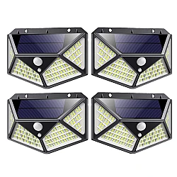 Set 4 Lampi MAX 162 LED 20w Solare cu senzor de miscare si lumina 3 moduri ILUMINARE 