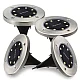 Set 4 Lampi Solare METALICE Argintii Disk Lights pentru gradina AX Set 4 Lampi Solare METALICE Argintii Disk Lights pentru gradina AX