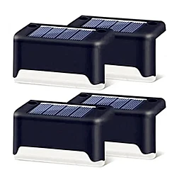 UB Set 4 Lampi solare pentru exterior gard/scari lumina calda