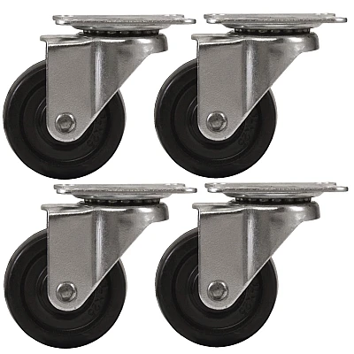 Set 4 Roti Pivotante 50mm NEGRE ROTILE Culoarea Negru Set 4 Roti Pivotante 50mm NEGRE ROTILE Culoarea Negru