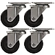 Set 4 Roti 32mm NEGRE Pivotante NEGRE ROTILE culoarea Negru Set 4 Roti 32mm NEGRE Pivotante NEGRE ROTILE culoarea Negru