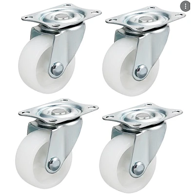 Set 4 Roti 40mm ALBE Pivotante ROTILE culoarea alba Set 4 Roti 40mm ALBE Pivotante ROTILE culoarea alba