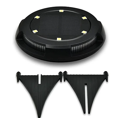 Set 4 lampi subterane de gradina cu panou solar Set 4 lampi subterane de gradina cu panou solar