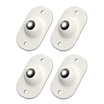 Set 4 rotite pivotante cu adeziv de lipit cu bila din metal