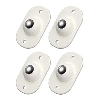 Set 4 rotite pivotante cu adeziv de lipit cu bila din metal Set 4 rotite pivotante cu adeziv de lipit cu bila din metal