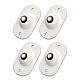 Set 4 rotite pivotante cu adeziv de lipit cu bila din metal Set 4 rotite pivotante cu adeziv de lipit cu bila din metal