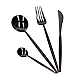 Set de 24 piese tacamuri in stil portughez- culoare NEGRU Set de 24 piese tacamuri in stil portughez- culoare NEGRU