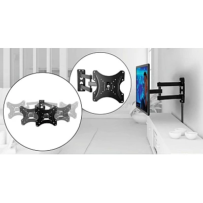 Suport TV retractabil pentru perete 10-32" Suport TV retractabil pentru perete 10-32"