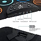 Set Tobe electronice digitale din Silicon cu pedale de picior 9 USB 9 Paduri de tobe colorate Set Tobe electronice digitale din Silicon cu pedale de picior 9 USB 9 Paduri de tobe colorate