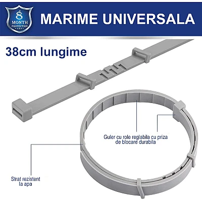 Set 2 x Zgarda CAINI anti purici si capuse 62 cm / 60 grame Antiparazitara Set 2 x Zgarda CAINI anti purici si capuse 62 cm / 60 grame Antiparazitara