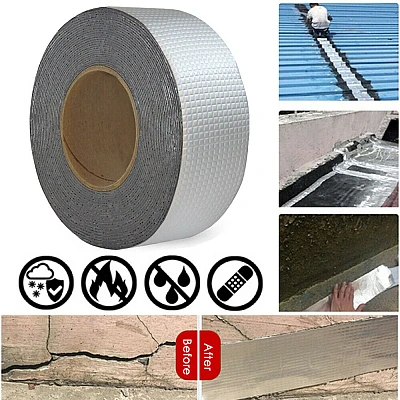Banda ACOPERIS 100mm x 5M butilica adeziva hidroizolanta bituminoasa durabila Rezistenta la Apa JK Banda ACOPERIS 100mm x 5M butilica adeziva hidroizolanta bituminoasa durabila Rezistenta la Apa JK
