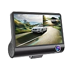 Camera Auto Tripla 3 in 1 ce Filmeaza in Fata in Interiorul si in Spatele Masinii