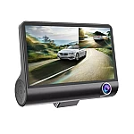 Camera Auto Tripla 3 in 1 ce Filmeaza in Fata in Interiorul si in Spatele Masinii