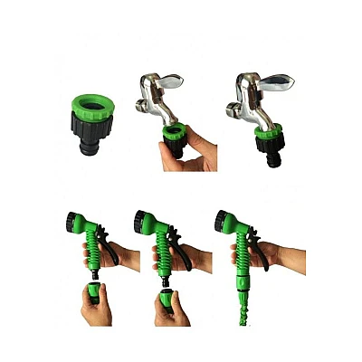 Furtun Extensibil VERDE Creponat 60m MAGIC HOSE Furtun Extensibil VERDE Creponat 60m MAGIC HOSE