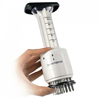 Injector de sosuri pentru carne, cu efect de fragezire si aroma Injector de sosuri pentru carne, cu efect de fragezire si aroma