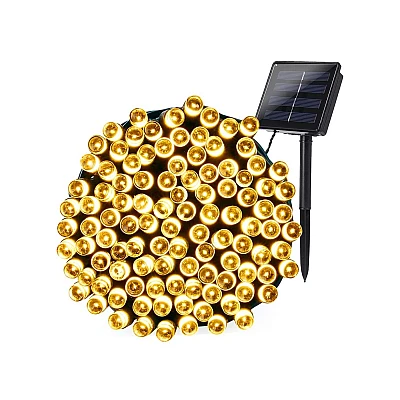 Instalatie Solara 200 LED SL200WW Alb CALD lungime 20M Instalatie Solara 200 LED SL200WW Alb CALD lungime 20M