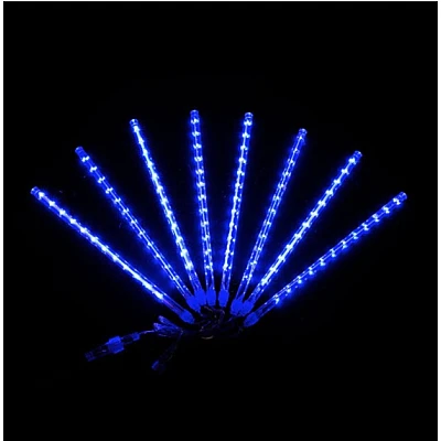 Instalatie cu 8 Meteoriti 144 LED 50cm Tub luminos Albastru Instalatie cu 8 Meteoriti 144 LED 50cm Tub luminos Albastru