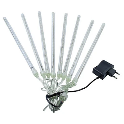 Instalatie cu 8 Meteoriti 144 LED 50cm Tub luminos Albastru Instalatie cu 8 Meteoriti 144 LED 50cm Tub luminos Albastru