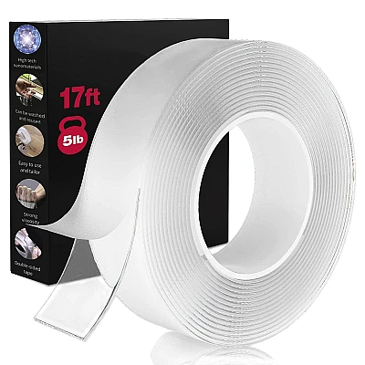 Banda Ivy Grip 3M din SILICON transparent dublu adeziva incolora LL Banda Ivy Grip 3M din SILICON transparent dublu adeziva incolora LL