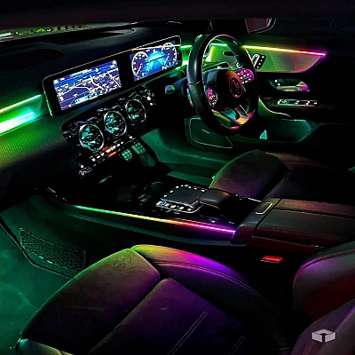 Banda Symphony 18 in 1 lumina ambientala auto RGB dinamice Banda Symphony 18 in 1 lumina ambientala auto RGB dinamice