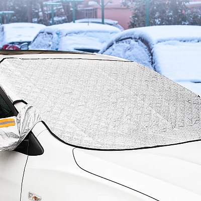 Husa Parbriz Premium cu prindere pe oglinzi si semnalizari reflectorizante 185x97cm Husa Parbriz Premium cu prindere pe oglinzi si semnalizari reflectorizante 185x97cm