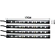 Set 4 benzi 18 LED cu lumina ambientale pentru auto si telecomanda RGB Set 4 benzi 18 LED cu lumina ambientale pentru auto si telecomanda RGB