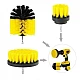 Set 3 perii Galbene curatare cu adaptor pentru bormasina/autofiletanta Set 3 perii Galbene curatare cu adaptor pentru bormasina/autofiletanta