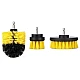 Set 3 perii Galbene curatare cu adaptor pentru bormasina/autofiletanta Set 3 perii Galbene curatare cu adaptor pentru bormasina/autofiletanta