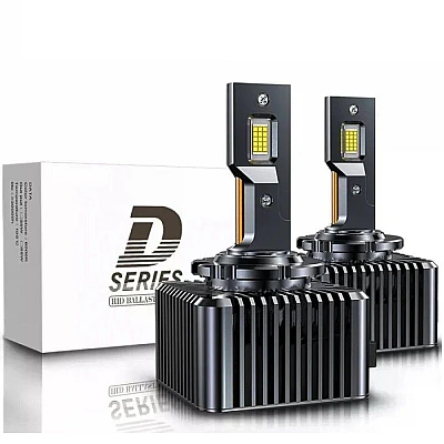 Set 2 Becuri D3s Auto LED 6500k 110W/Set Canbus Carcasa Neagra Set 2 Becuri D3s Auto LED 6500k 110W/Set Canbus Carcasa Neagra