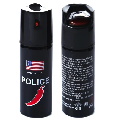 4 X Spray POLICE paralizant de buzunar cu Chilli