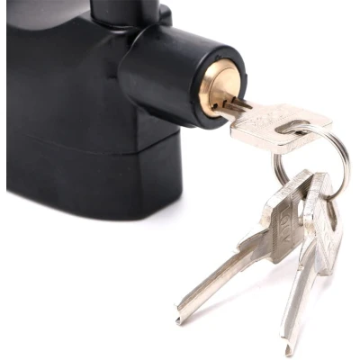 Lacat cu Alarma Puternica Aliaj Aluminiu 110dB