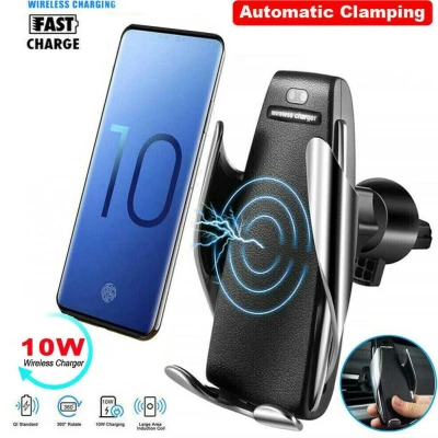 Suport auto S5 cu incarcare wireless pentru telefon
