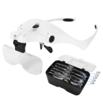 Ochelari cu 5 LUPE 2 LED 9892B2C Incarcare USB