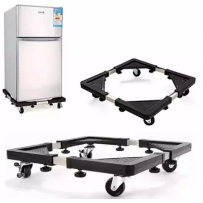 Suport NEGRU Mare Reglabil cu Roti pentru Electrocasnice