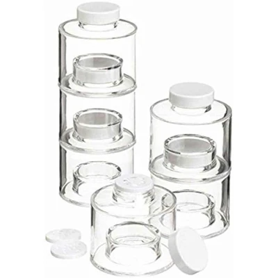 TURN condimente Spice Tower ce include 6 recipiente  transparent
