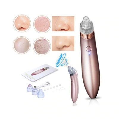 Aparat Facial cu Vacuum ROZ cu incarcare USB pentru curatarea porilor