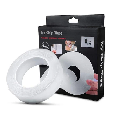 Banda Ivy Grip 3M din SILICON transparent dublu adeziva incolora