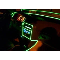 Banda Led Auto 12v Neon Verde Droser Putere 5w Fir 2 Metri