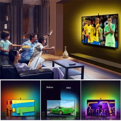 Banda LED TV 2 metri 16 Culori si Telecomanda AX