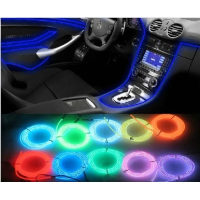 Banda Neon Led Alba 12V Auto Droser Putere 5w FIR 2 Metri