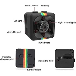 Camera PATRATA SQ11 FHD rezolutie reglabila 720p si 1080p